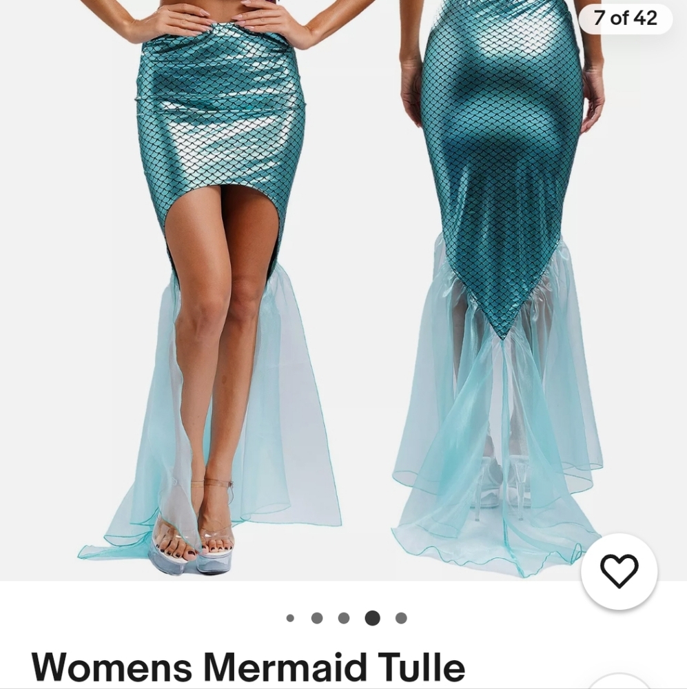 Mermaid hi low tulle skirt 🧜‍♀️